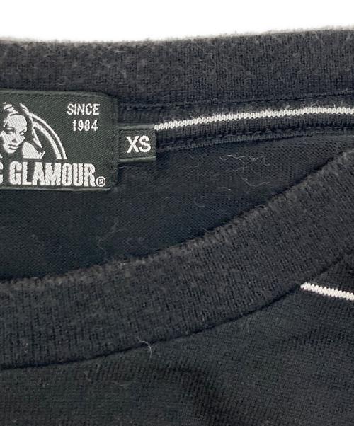 Hysteric Glamour（ヒステリックグラマー）Hysteric Glamour (ヒステリックグラマー) ボーダーカットソー ブラック サイズ:XSの古着・服飾アイテム