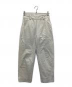 MARGARET HOWELLマーガレットハウエル）の古着「MARGARET HOWELL ORGANIC COTTON OXFORD トラウザーズ」｜ホワイト