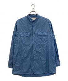WHITE MOUNTAINEERING（ホワイトマウンテ二アニング）の古着「LONG SLEEVE SHIRT」｜ブルー