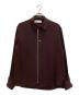 CULLNI（クルニ）の古着「Double Cloth Zip Up Long Sleeve Shirt/ダブル クロス ジップ アップ ロング スリーブ シャツ」｜ボルドー