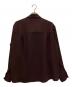 CULLNI (クルニ) Double Cloth Zip Up Long Sleeve Shirt/ダブル クロス ジップ アップ ロング スリーブ シャツ ボルドー サイズ:1：14000円