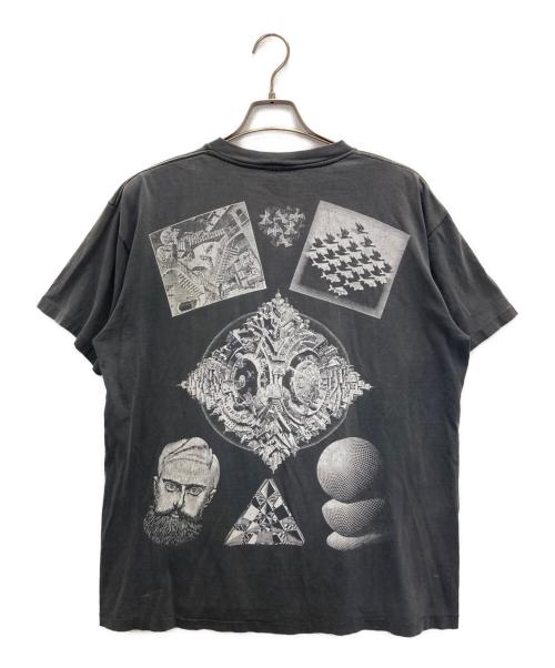 ANDAZIA（アンダジア）ANDAZIA (アンダジア) マルチプリントエッシャー ヴィンテージTee グレー サイズ:Lの古着・服飾アイテム