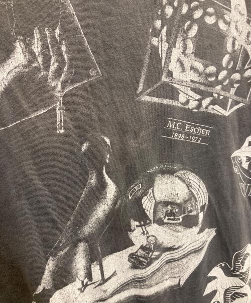 ANDAZIA（アンダジア）ANDAZIA (アンダジア) マルチプリントエッシャー ヴィンテージTee グレー サイズ:Lの古着・服飾アイテム