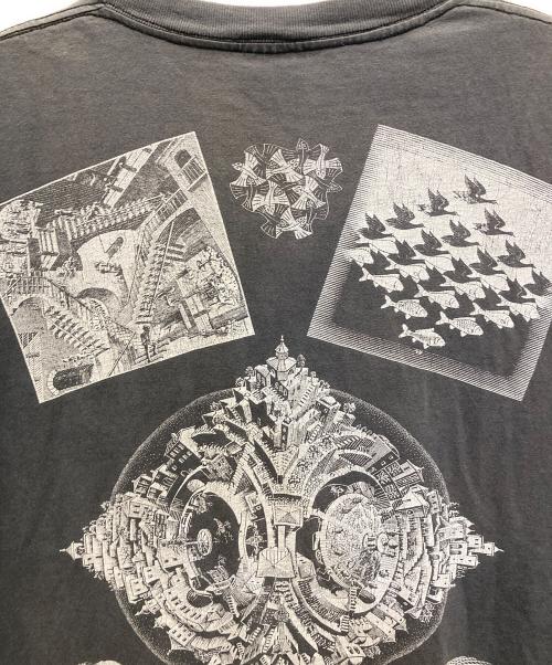 ANDAZIA（アンダジア）ANDAZIA (アンダジア) マルチプリントエッシャー ヴィンテージTee グレー サイズ:Lの古着・服飾アイテム