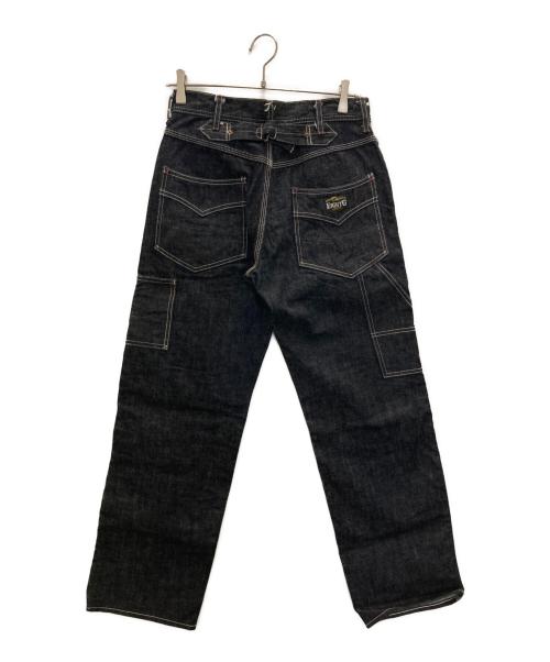 EIGHT G（エイトジー）EIGHT G (エイトジー) ダブルニーデニムペインターパンツ インディゴ サイズ:W30×L40の古着・服飾アイテム