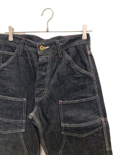 EIGHT G（エイトジー）EIGHT G (エイトジー) ダブルニーデニムペインターパンツ インディゴ サイズ:W30×L40の古着・服飾アイテム