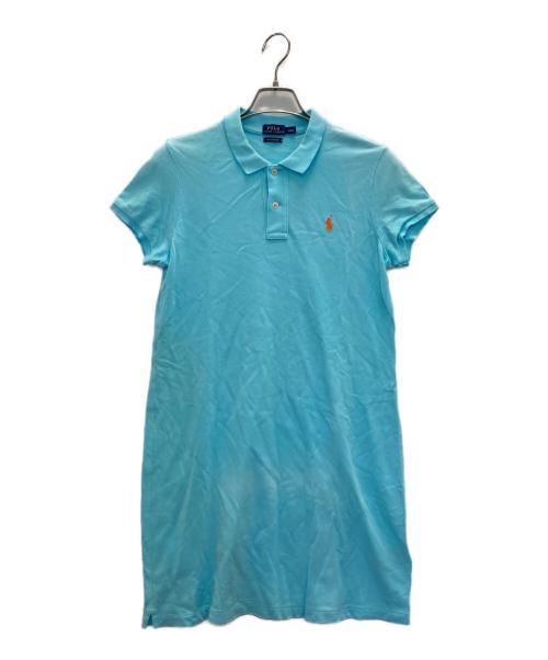 POLO RALPH LAUREN（ポロ・ラルフローレン）POLO RALPH LAUREN (ポロ・ラルフローレン) 半袖ワンピース ブルー サイズ:Lの古着・服飾アイテム