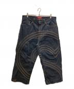 SUPREMEシュプリーム）の古着「S Logo Rigid Baggy Jean」｜ネイビー