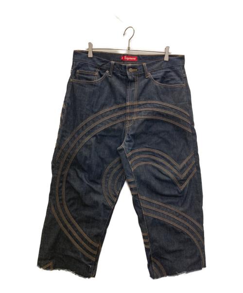 SUPREME（シュプリーム）SUPREME (シュプリーム) S Logo Rigid Baggy Jean ネイビー サイズ:34の古着・服飾アイテム