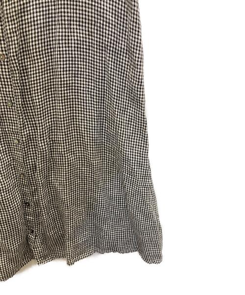 nest Robe（ネストローブ）nest Robe (ネストローブ) リネン2wayスクエアカラーワンピース ブラック サイズ:FREEの古着・服飾アイテム