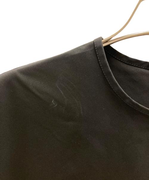 BALLSEY（ボールジィ）BALLSEY (ボールジィ) ストレッチタフタ ボックスタックワンピース ブラック サイズ:36の古着・服飾アイテム