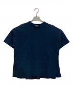 YORIヨリ）の古着「ソリッドバックフレアTシャツ」｜ネイビー