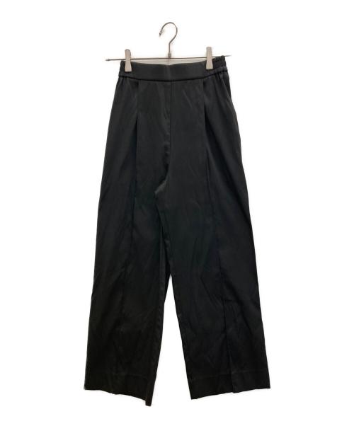 YORI（ヨリ）YORI (ヨリ) センタープレスパンツ ブラック サイズ:SIZE36の古着・服飾アイテム