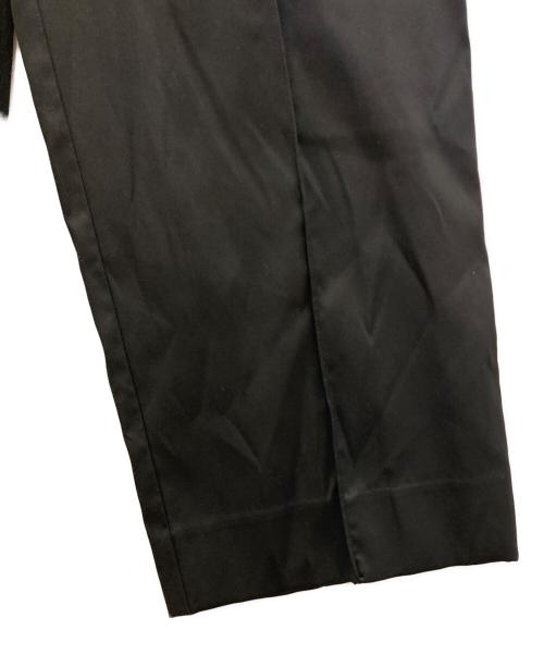 YORI（ヨリ）YORI (ヨリ) センタープレスパンツ ブラック サイズ:SIZE36の古着・服飾アイテム