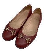 GUCCIグッチ）の古着「フラットパンプス」｜レッド