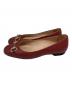 GUCCI (グッチ) フラットパンプス レッド サイズ:37 2/1：6000円