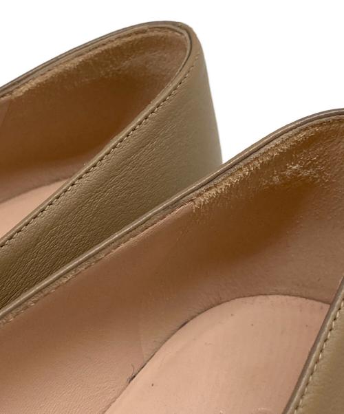 GUCCI（グッチ）GUCCI (グッチ) ホースビットレザーローファー ベージュ サイズ:38の古着・服飾アイテム