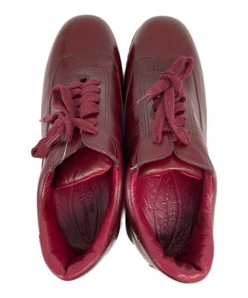Santoni CLUB（サントーニクラブ）Santoni CLUB (サントーニクラブ) レザースニーカー レッド サイズ:23.5㎝の古着・服飾アイテム