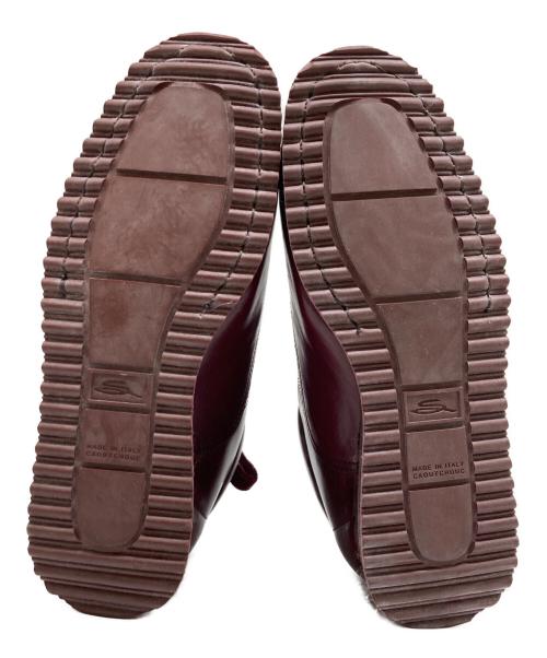 Santoni CLUB（サントーニクラブ）Santoni CLUB (サントーニクラブ) レザースニーカー レッド サイズ:23.5㎝の古着・服飾アイテム