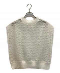 中古・古着通販】yori (ヨリ) ソリッドバックフレアTシャツ ネイビー