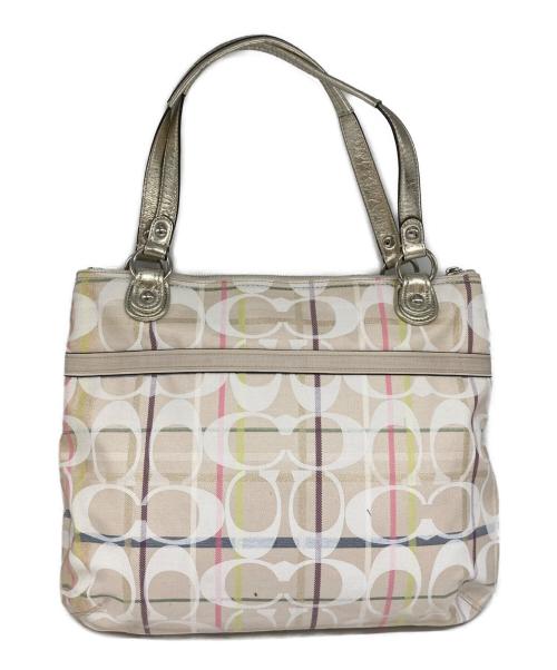COACH（コーチ）COACH (コーチ) トートバッグ ベージュの古着・服飾アイテム