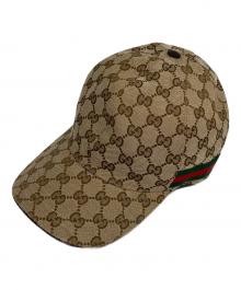 GUCCI（グッチ）の古着「GGキャンバスベースボールキャップ」｜ブラウン