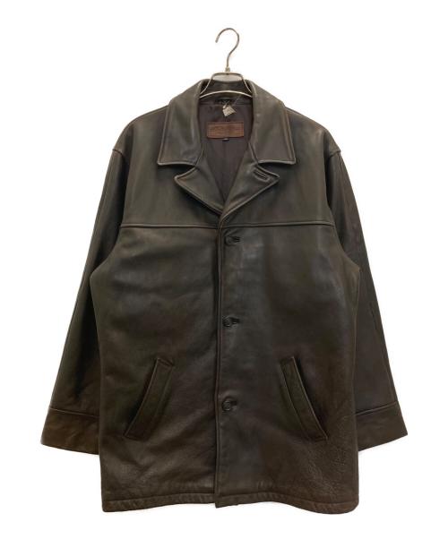 BROOKS BROTHERS（ブルックスブラザーズ）BROOKS BROTHERS (ブルックスブラザーズ) レザーカーコート ブラウン サイズ:Ｍの古着・服飾アイテム