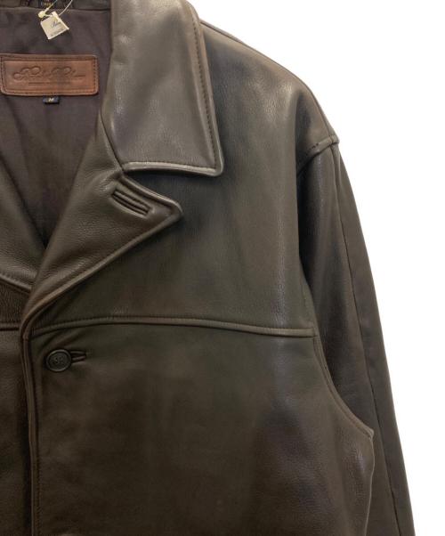BROOKS BROTHERS（ブルックスブラザーズ）BROOKS BROTHERS (ブルックスブラザーズ) レザーカーコート ブラウン サイズ:Ｍの古着・服飾アイテム