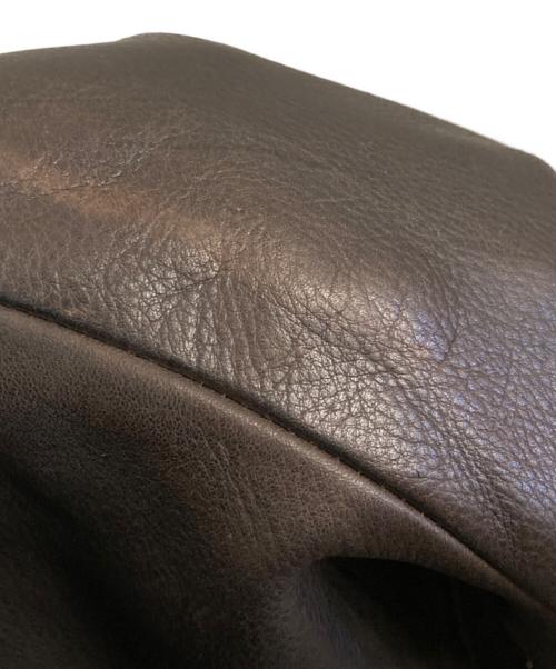 BROOKS BROTHERS（ブルックスブラザーズ）BROOKS BROTHERS (ブルックスブラザーズ) レザーカーコート ブラウン サイズ:Ｍの古着・服飾アイテム