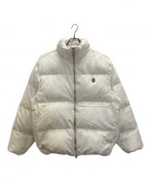 A BATHING APE（アベイシングエイプ）の古着「TONAL SOLID CAMO PUFFER DOWN JACKET」｜ホワイト