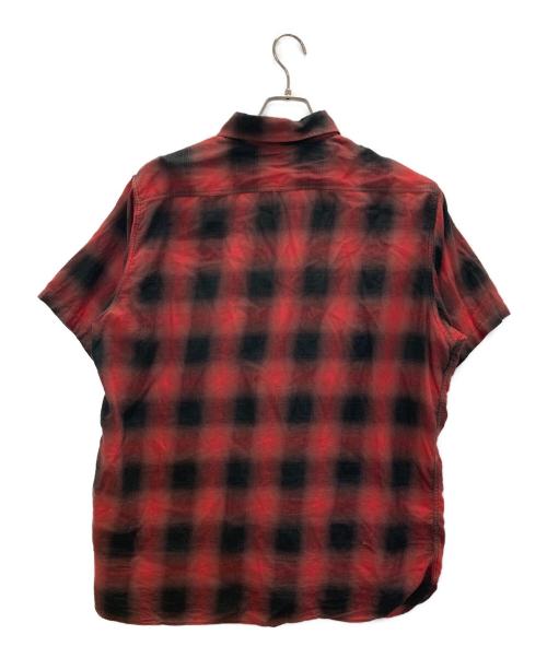 SUGAR CANE（シュガーケーン）SUGAR CANE (シュガーケーン) オンブレチェックS/Sシャツ レッド サイズ:SIZE XLの古着・服飾アイテム
