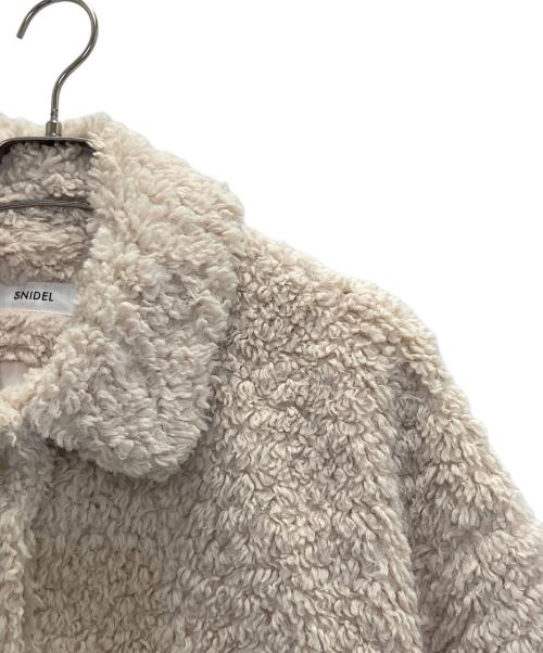 Snidel（スナイデル）Snidel (スナイデル) ショートボアコート ベージュ サイズ:Sの古着・服飾アイテム