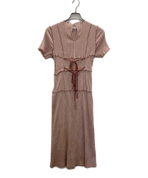 Snidel（スナイデル）Snidel (スナイデル) メローデザインワンピ ピンク サイズ:SIZE Sの古着・服飾アイテム