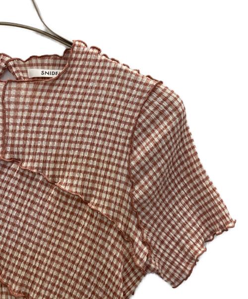 Snidel（スナイデル）Snidel (スナイデル) メローデザインワンピ ピンク サイズ:SIZE Sの古着・服飾アイテム
