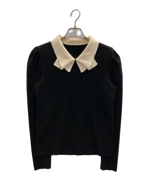 FOXEY（フォクシー）FOXEY (フォクシー) シルビアボウニット ブラック サイズ:40の古着・服飾アイテム