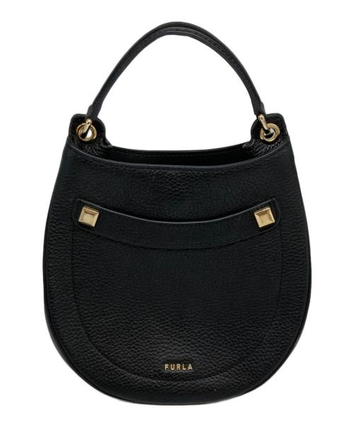 FURLA（フルラ）FURLA (フルラ) アフロディーテ レザー ショルダーバッグ ブラックの古着・服飾アイテム