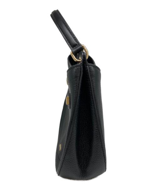 FURLA（フルラ）FURLA (フルラ) アフロディーテ レザー ショルダーバッグ ブラックの古着・服飾アイテム