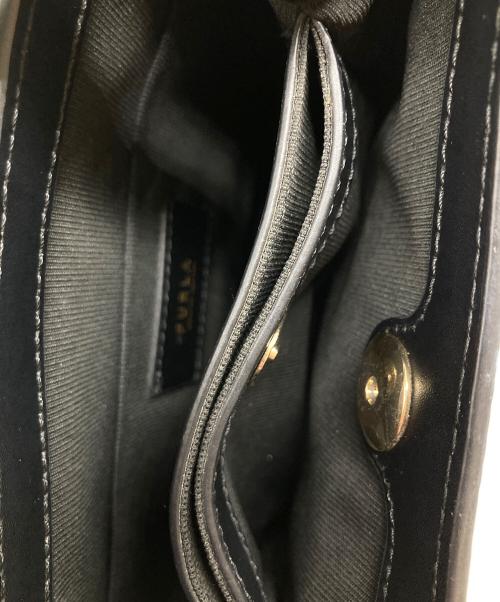 FURLA（フルラ）FURLA (フルラ) アフロディーテ レザー ショルダーバッグ ブラックの古着・服飾アイテム