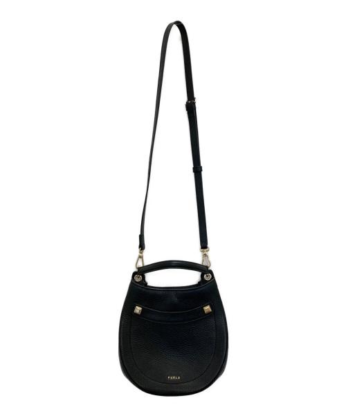 FURLA（フルラ）FURLA (フルラ) アフロディーテ レザー ショルダーバッグ ブラックの古着・服飾アイテム