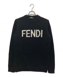 FENDI（フェンディ）の古着「ロゴニット」｜ブラック