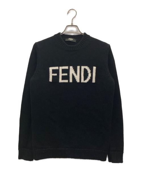 FENDI（フェンディ）FENDI (フェンディ) ロゴニット ブラック サイズ:50の古着・服飾アイテム