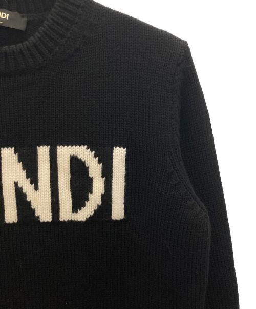 FENDI（フェンディ）FENDI (フェンディ) ロゴニット ブラック サイズ:50の古着・服飾アイテム