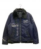 AVIREXアヴィレックス）の古着「MULTI STENCIL NYLON B-3 JACKET」｜ネイビー