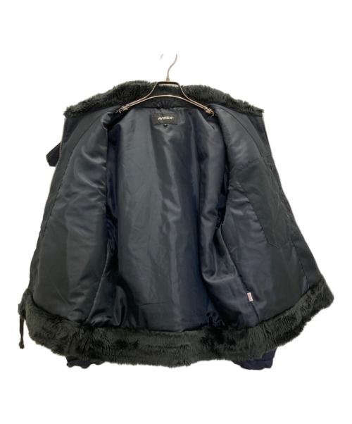 AVIREX（アヴィレックス）AVIREX (アヴィレックス) MULTI STENCIL NYLON B-3 JACKET ネイビー サイズ:XLの古着・服飾アイテム