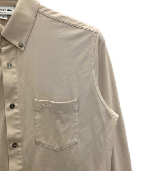 LACOSTE（ラコステ）LACOSTE (ラコステ) COOLMAX(R)ボタンダウンシャツ ベージュ サイズ:表記なしの古着・服飾アイテム