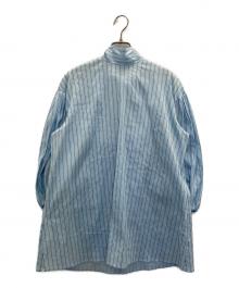UNITED ARROWS TOKYO（ユナイテッドアローズトウキョウ）の古着「FABRICA シルキーボウタイブラウス」｜ブルー
