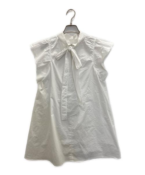 CELFORD（セルフォード）CELFORD (セルフォード) バックリボンフレア袖トップス ホワイト サイズ:38の古着・服飾アイテム
