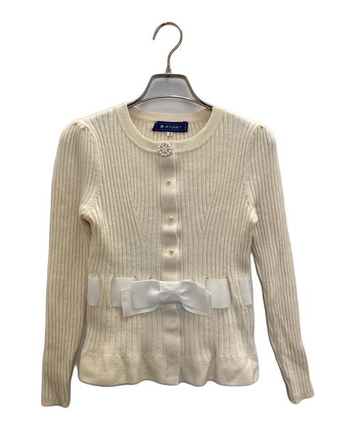 M'S GRACY（エムズグレイシー）M'S GRACY (エムズグレイシー) ウール混カーディガン アイボリー サイズ:SIZE38の古着・服飾アイテム