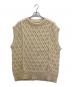 AURALEE（オーラリー）の古着「HARD TWIST MERINO ARAN KNIT VEST」｜アイボリー