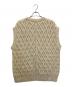 AURALEE (オーラリー) HARD TWIST MERINO ARAN KNIT VEST アイボリー：10000円